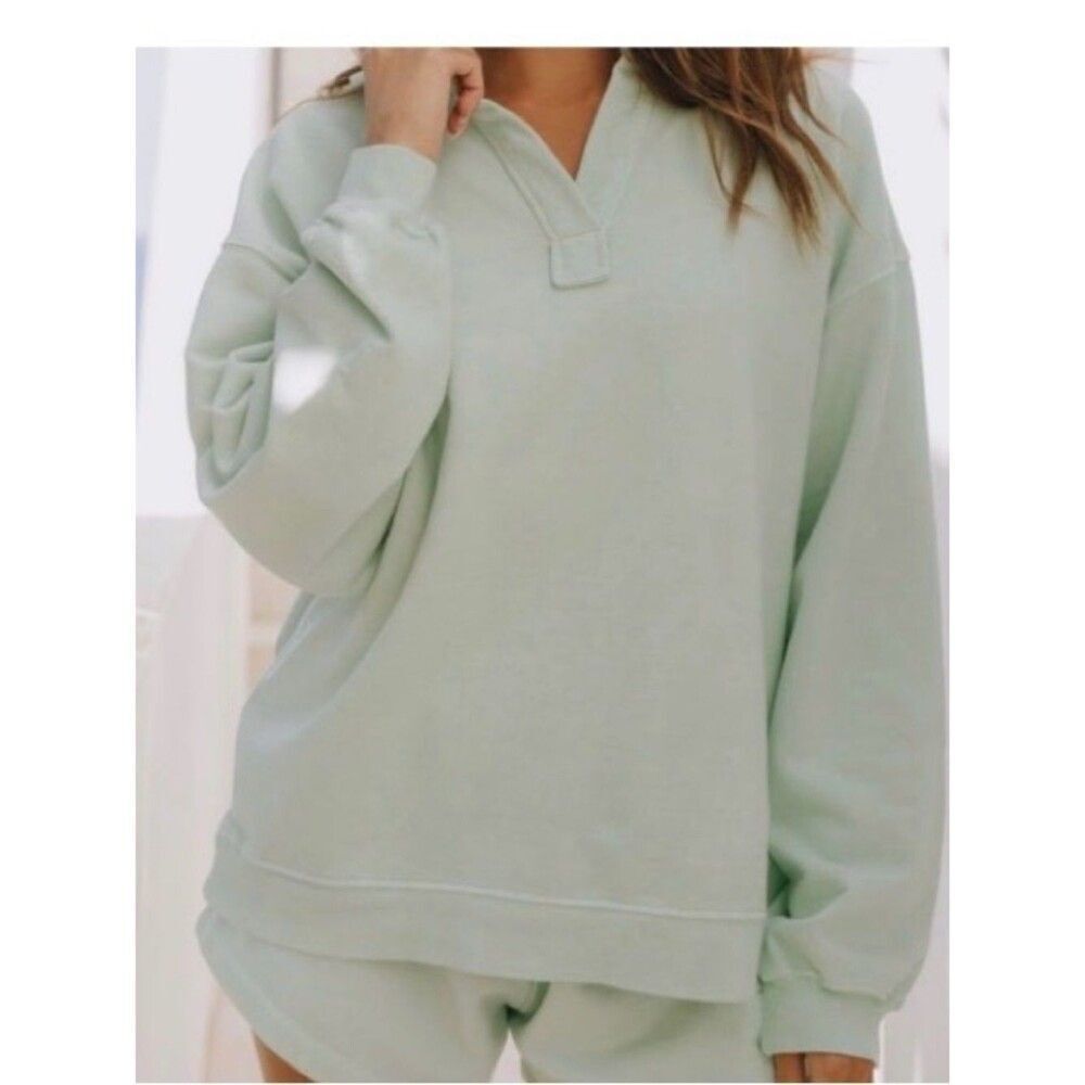 Daily Drills Oversized Collared Crew